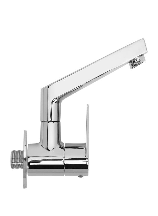 Hindware Italian Collection F360023SCP Element Sink Tap for Kitchen with Swivel Spout (Wall Mounted)- Star Rated, Brass with Chrome Finish - Image 4